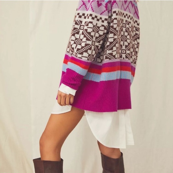 Free People Sweaters - NWT Free People Let’s Do Brunch Cashmere Tunic Sweater